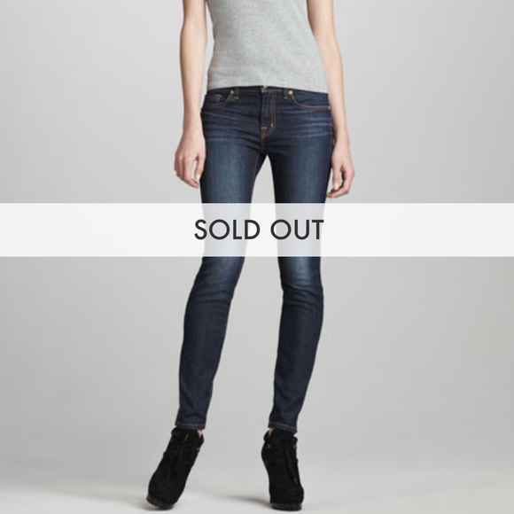 J Brand 811 Mid Rise Skinny Jeans in Dark Vintage - Picture 6 of 9